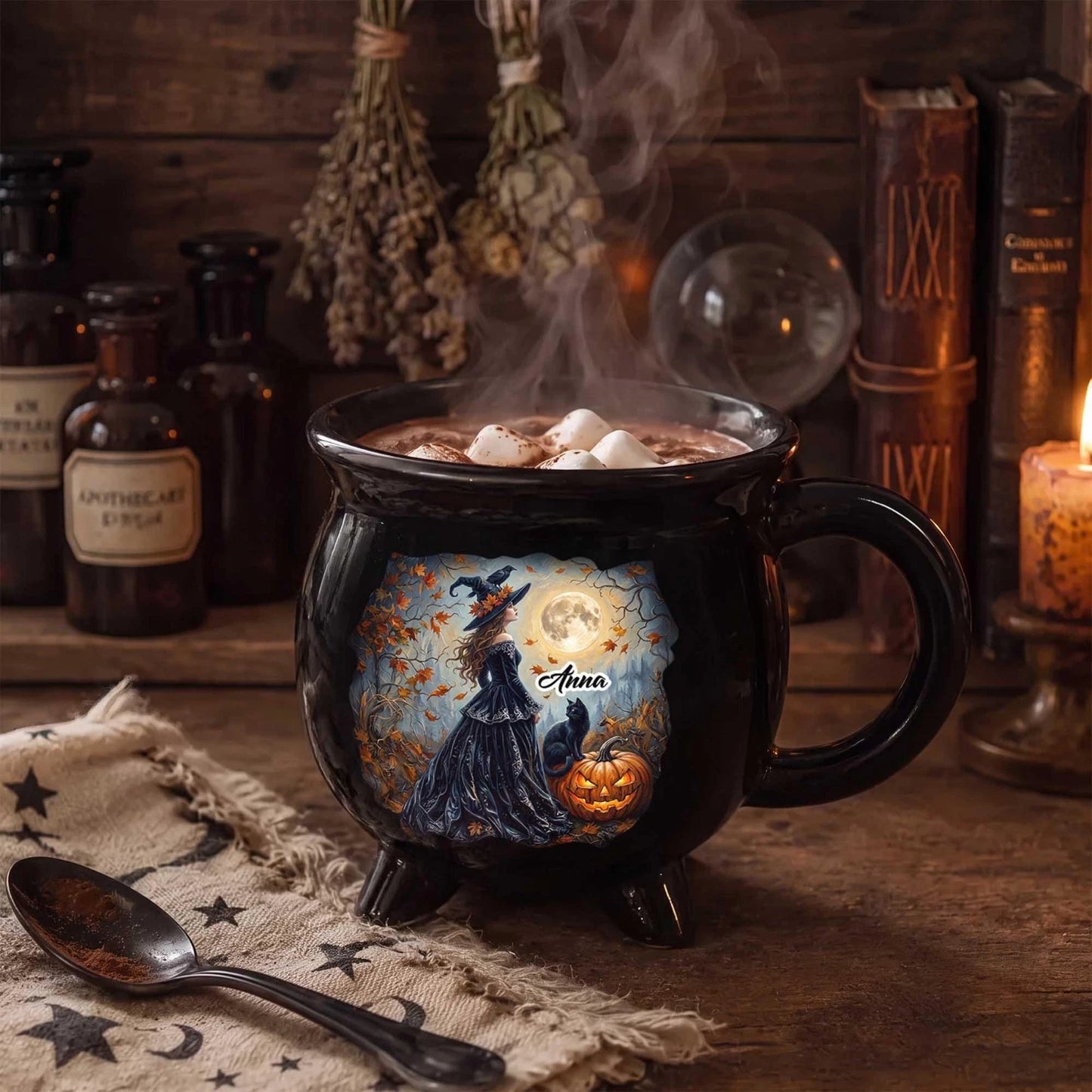 Witches Brew Cauldron Ceramic Mug