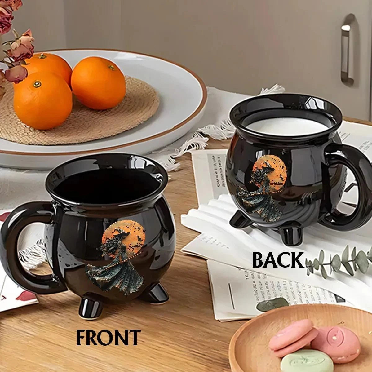 Witches Brew Ceramic Cauldron Coffee Mug