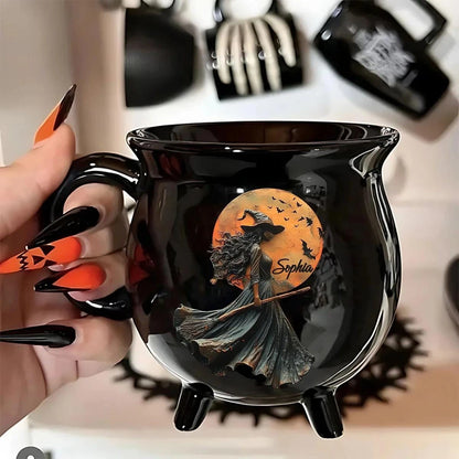Witches Brew Ceramic Cauldron Coffee Mug