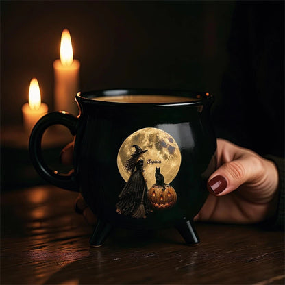 Witches Brew Ceramic Halloween Cauldron Mug