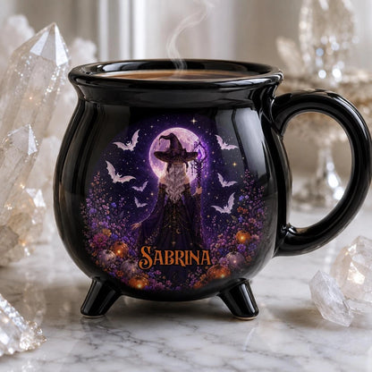 Witches Brew Ceramic Halloween Cauldron Mug