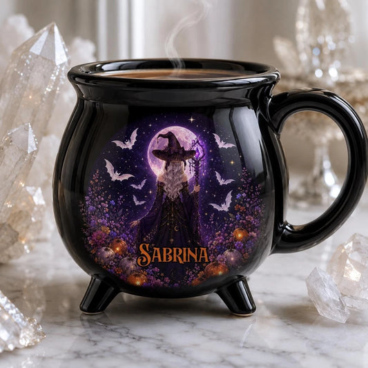 Witches Brew Ceramic Halloween Cauldron Mug