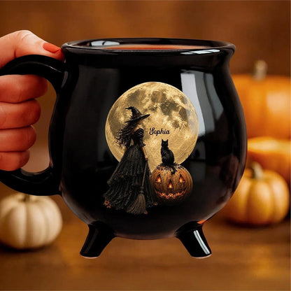 Witches Brew Ceramic Halloween Cauldron Mug