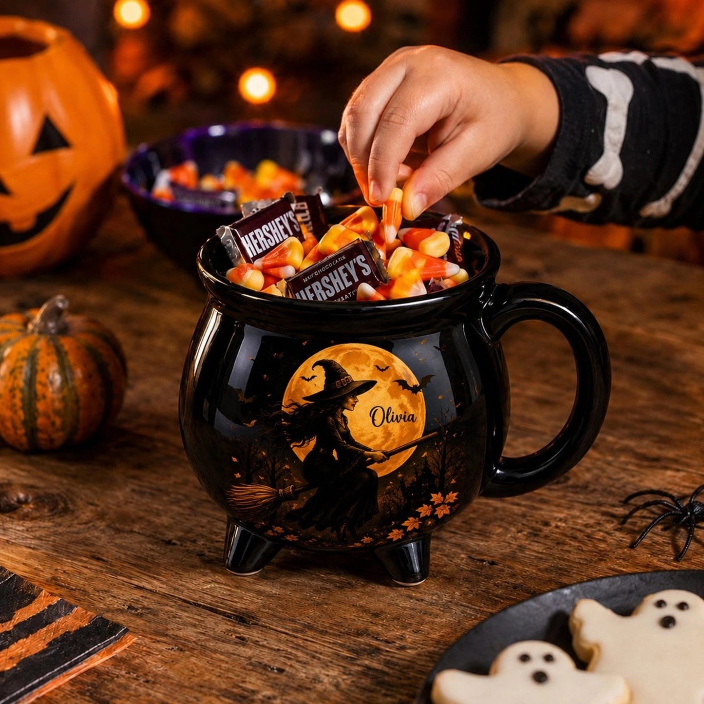 Witches Brew Cauldron Mug Ceramic Tea Cup