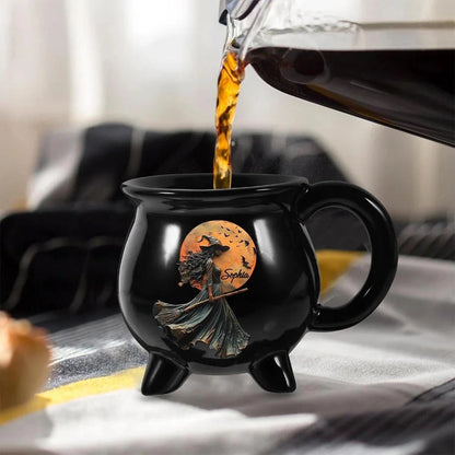 Witches Brew Ceramic Cauldron Coffee Mug