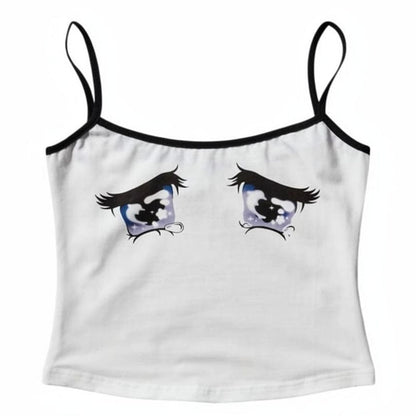 Sad Eyes Y2K Tank Top