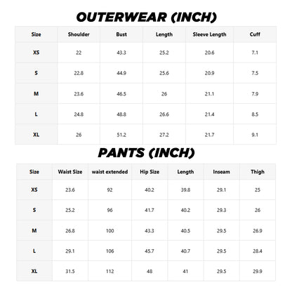 Withered Leaf Print Hooded Top and Pants 2-Piece Set