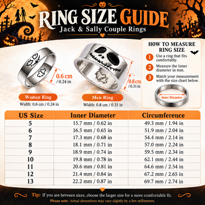 The Nightmare Couple Rings Set