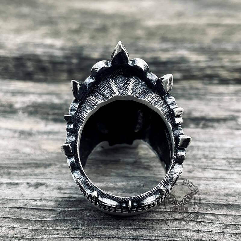 Skeleton King Crown Sterling Silver Skull Ring