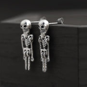 Skeleton Sterling Silver Earrings