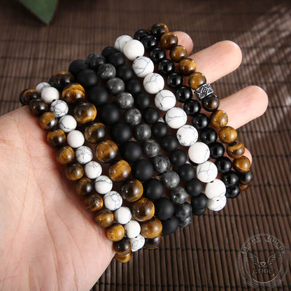 Skull Stainless Steel Beads Bracelet