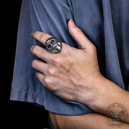 Hannibal Mask Stainless Steel Ring