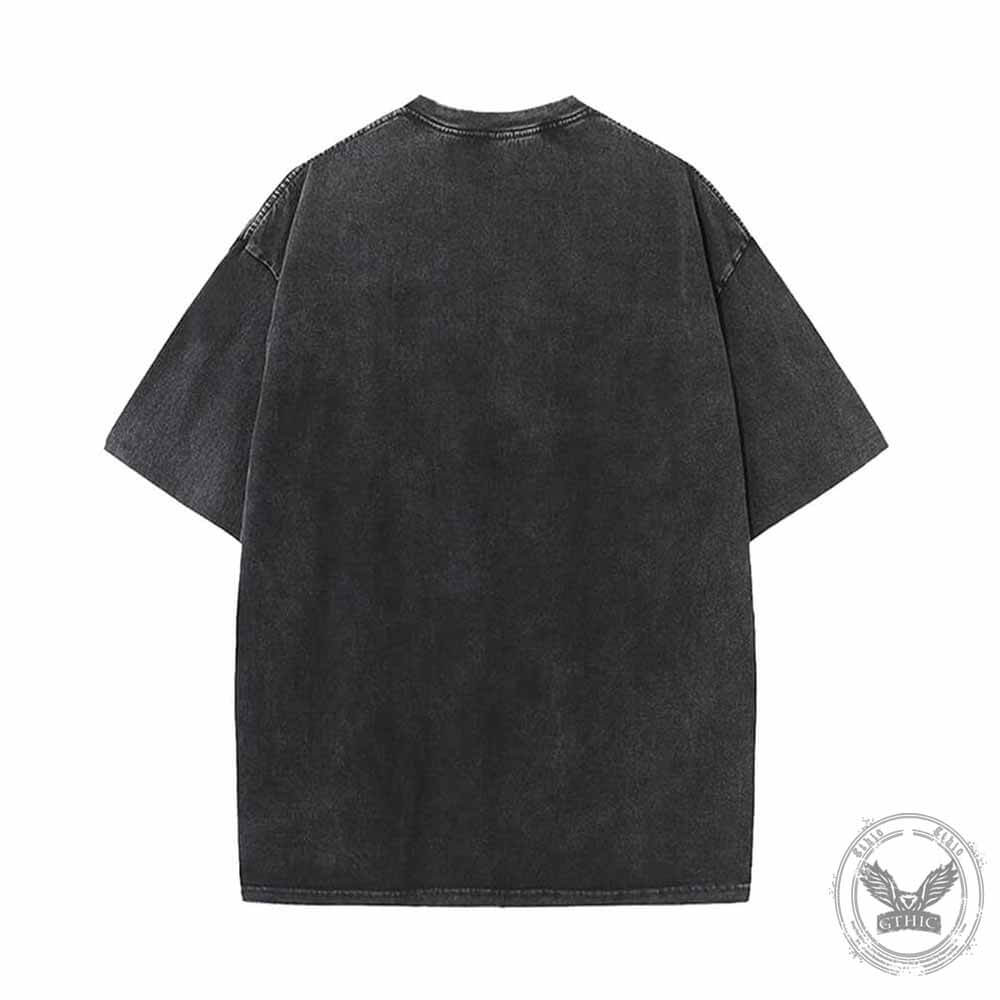 Unhinged And Feral Raccoon Vintage Washed T-shirt