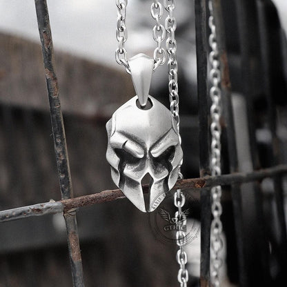 Spartan Warrior Helmet Stainless Steel Pendant