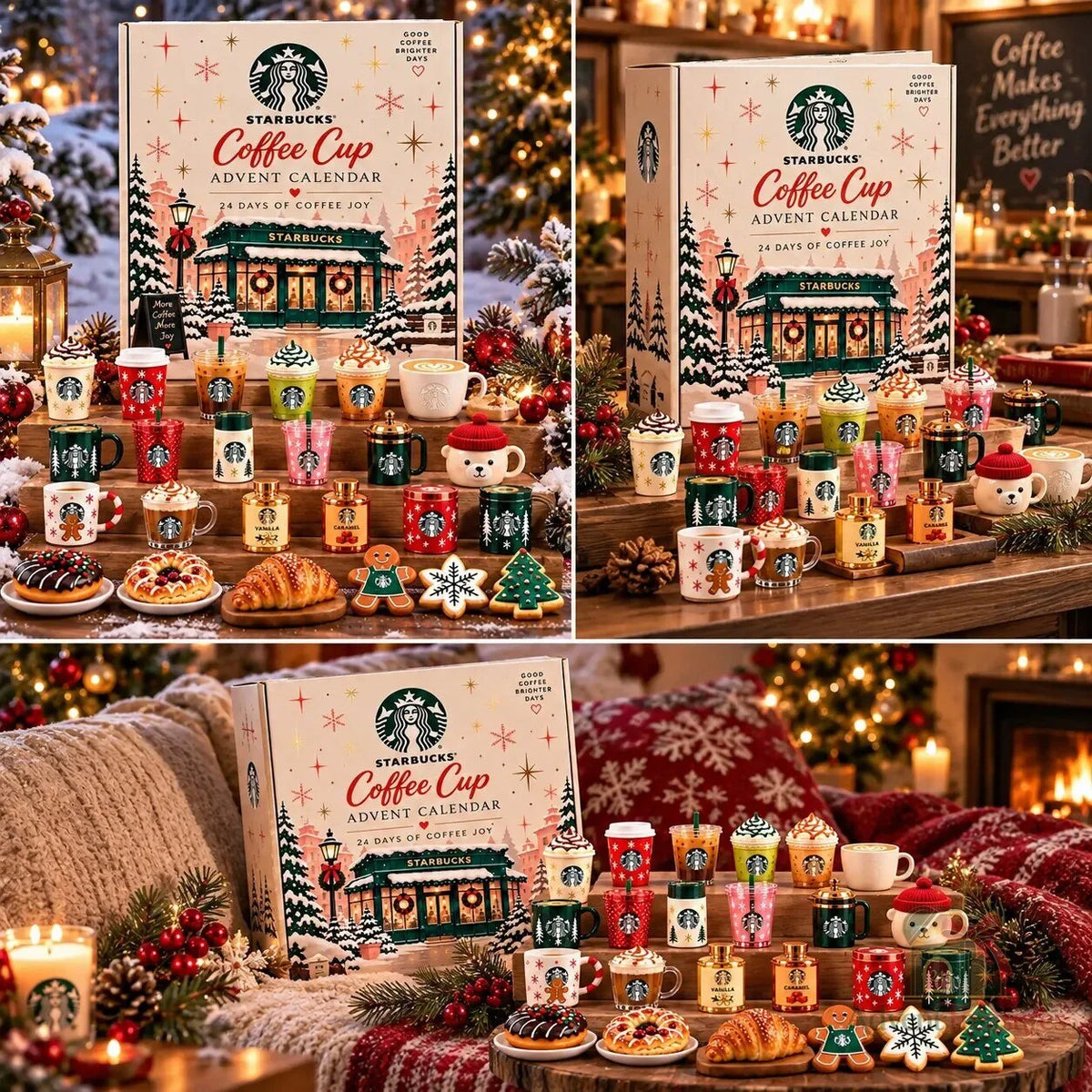 Starbucks Coffee Cup Advent Calendar 2026 Set