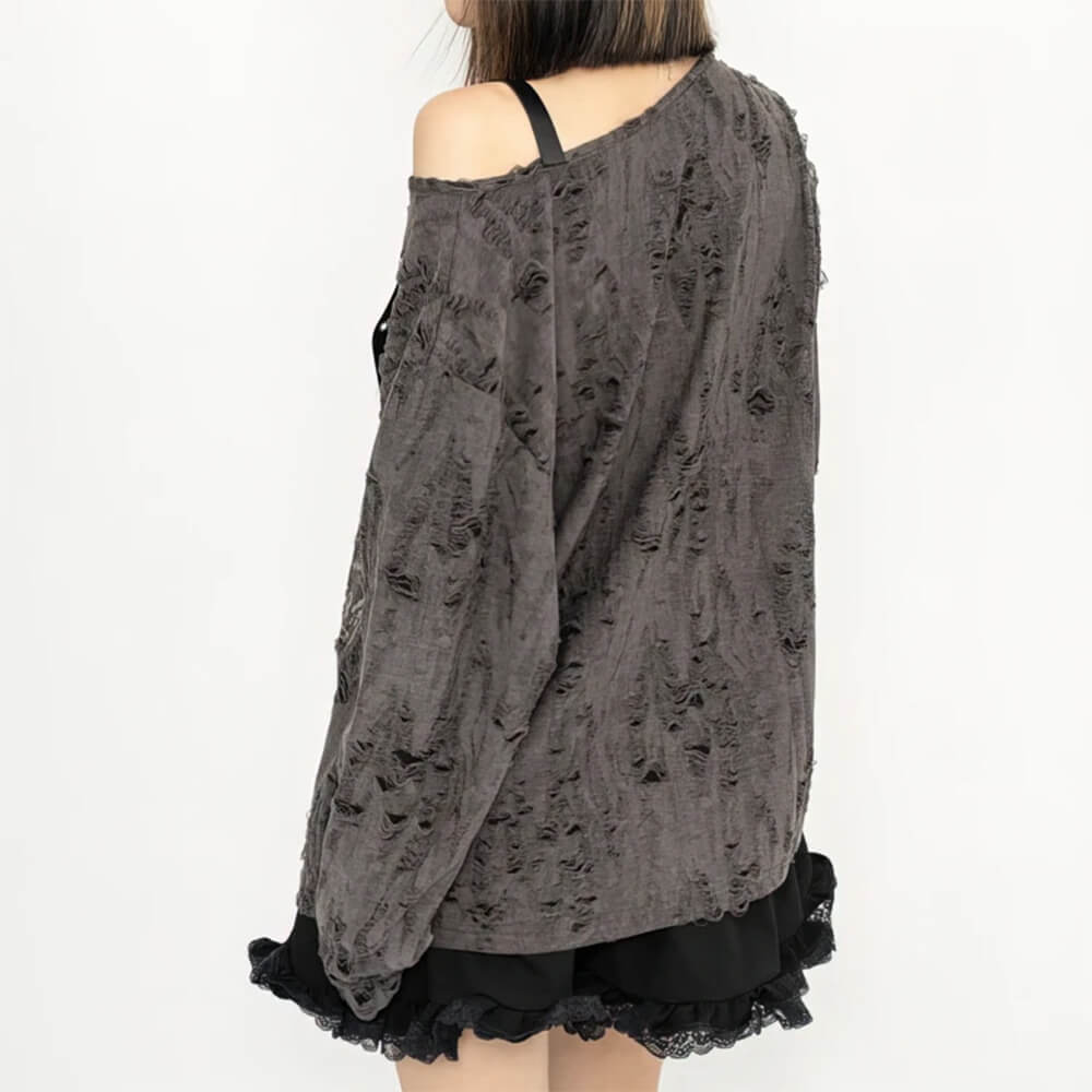 Star Girl Print One-Shoulder Top
