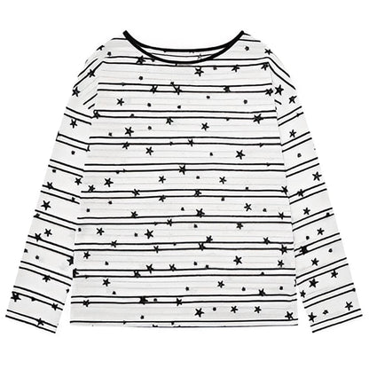 Star Print Long Sleeve T-Shirt