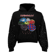 Visual Paint Rhinestone Hoodie