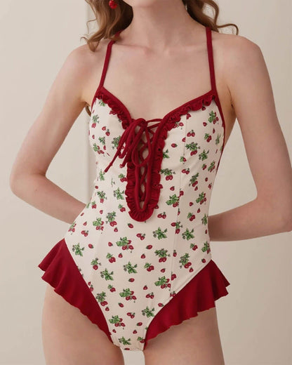 Strawberry Fields Ruffle One-Piece Swimsuit