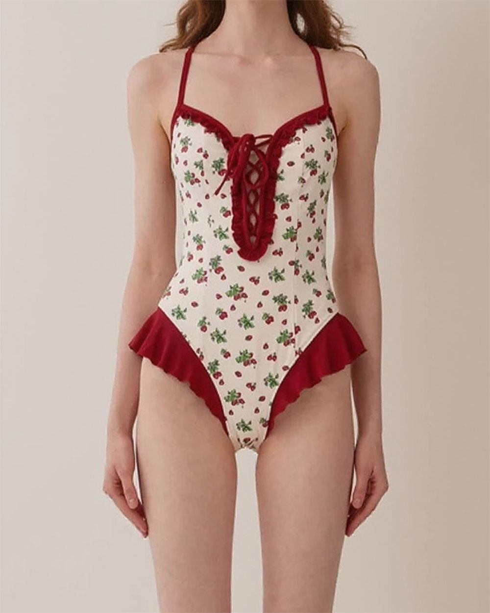 Strawberry Fields Ruffle One-Piece Swimsuit