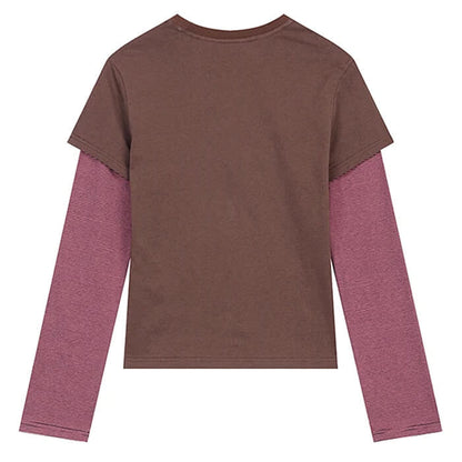 Strawberry Print Layered Tee