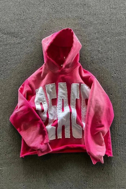 Street Style Alphabet Hoodie