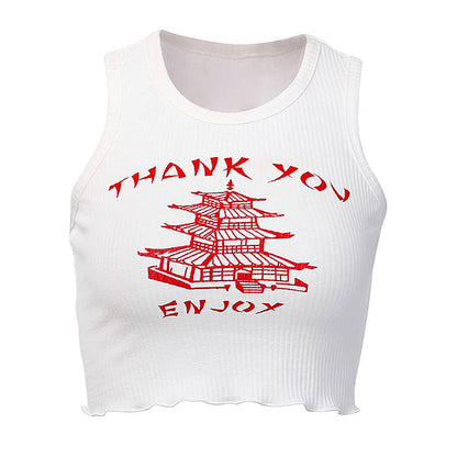 Thank You Ribbed Top