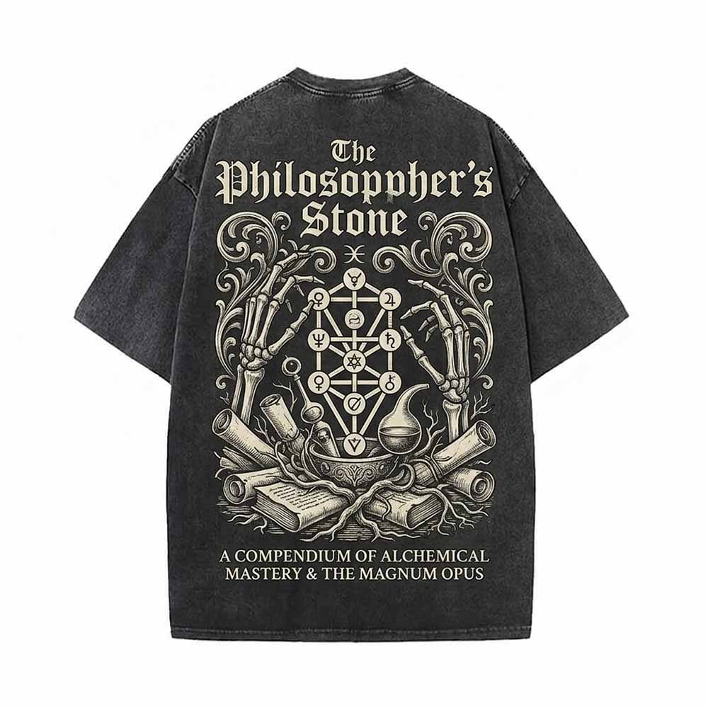 The Philosopher's Stone Alchemy Vintage Washed T-shirt