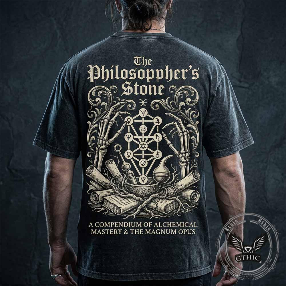 The Philosopher's Stone Alchemy Vintage Washed T-shirt