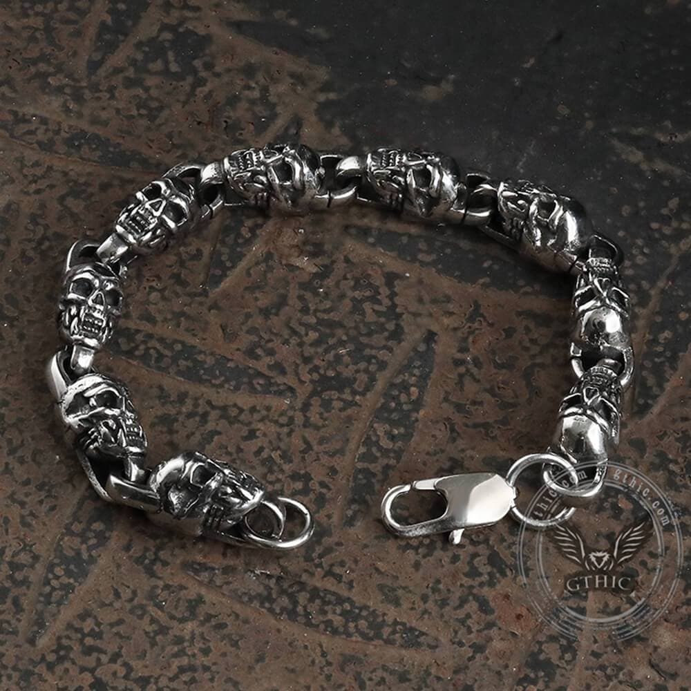 Vampire Skull Stainless Steel Bracelet