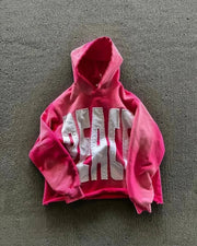 Vintage Y2K Gothic Printed Zipper Hoodie