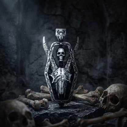 Vintage Skull Ram's Head Stainless Steel Pendant