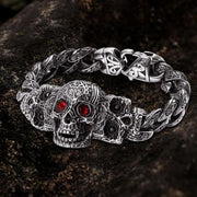Vintage Skull Stainless Steel Bracelet