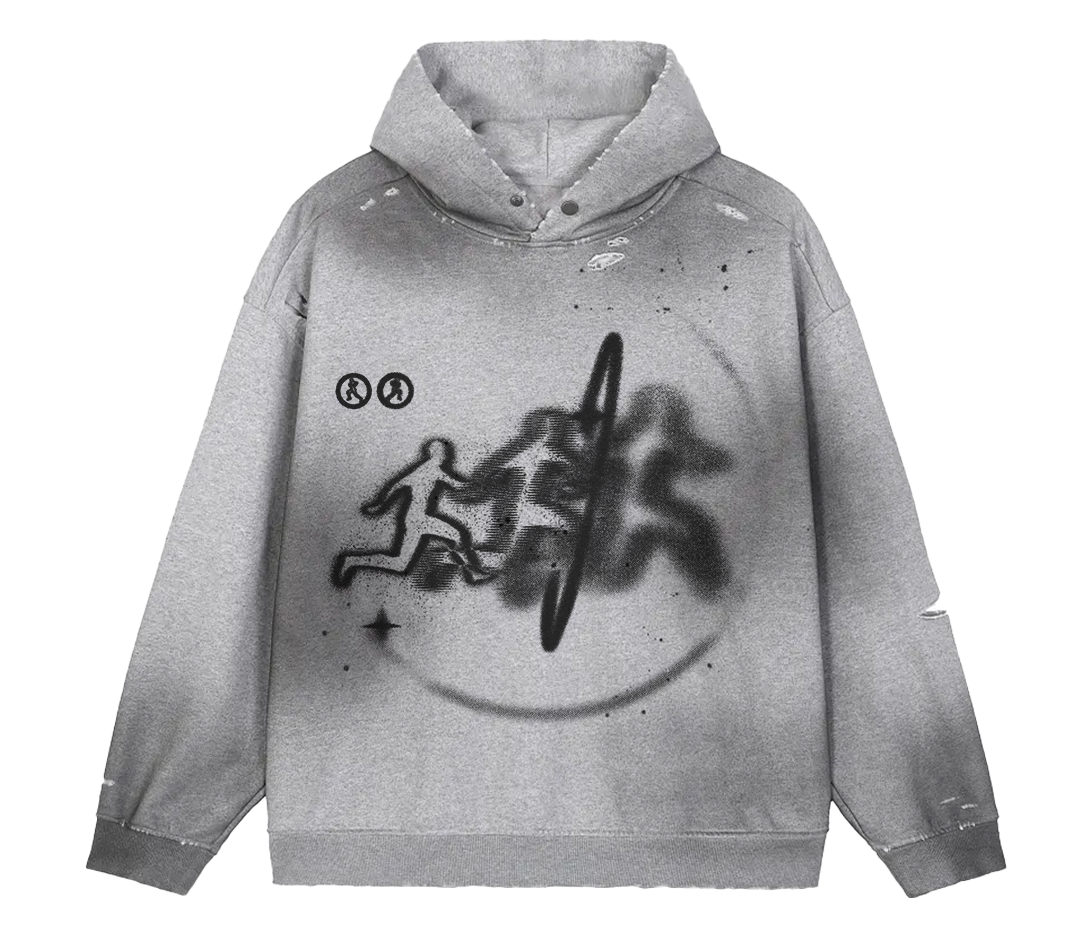 Warp Faded Distress Hoodie