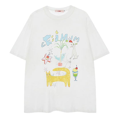 Whimsical Doodle Graphic Tee