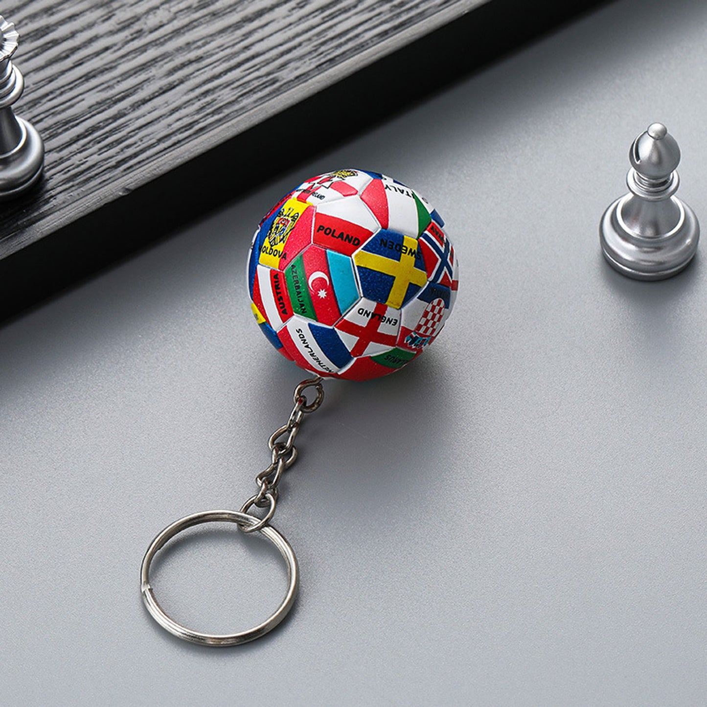 World Cup 2026 Football National Flag Keychains