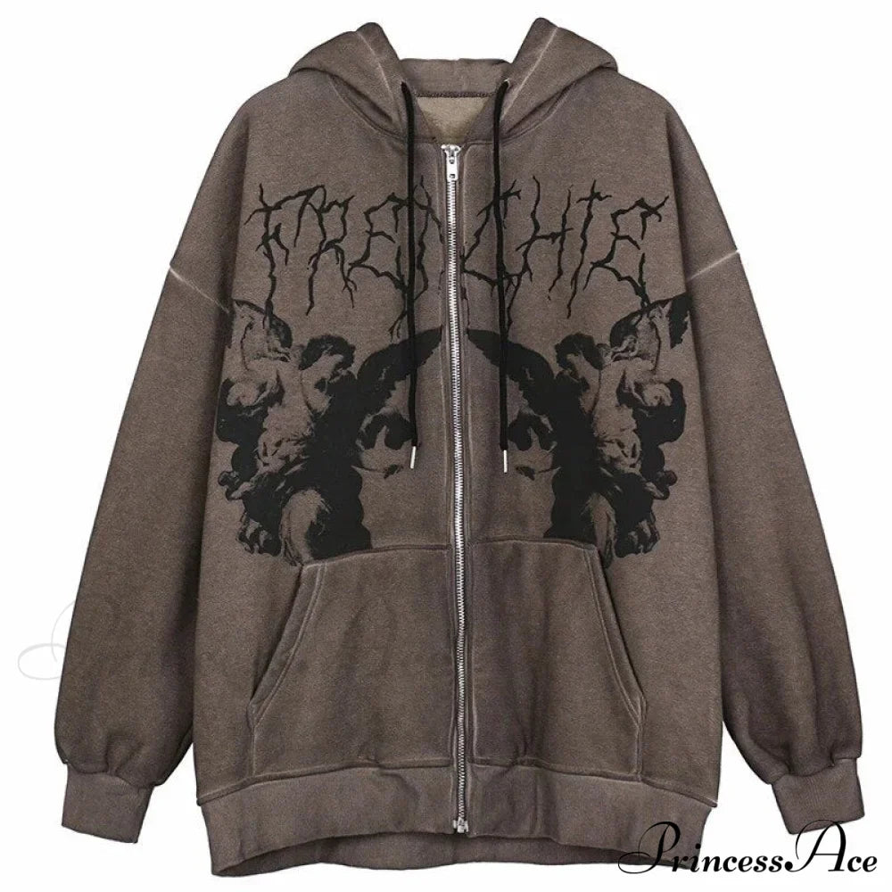 Y2K Butterfly Print Hoodies