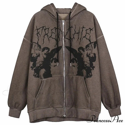 Y2K Butterfly Print Hoodies
