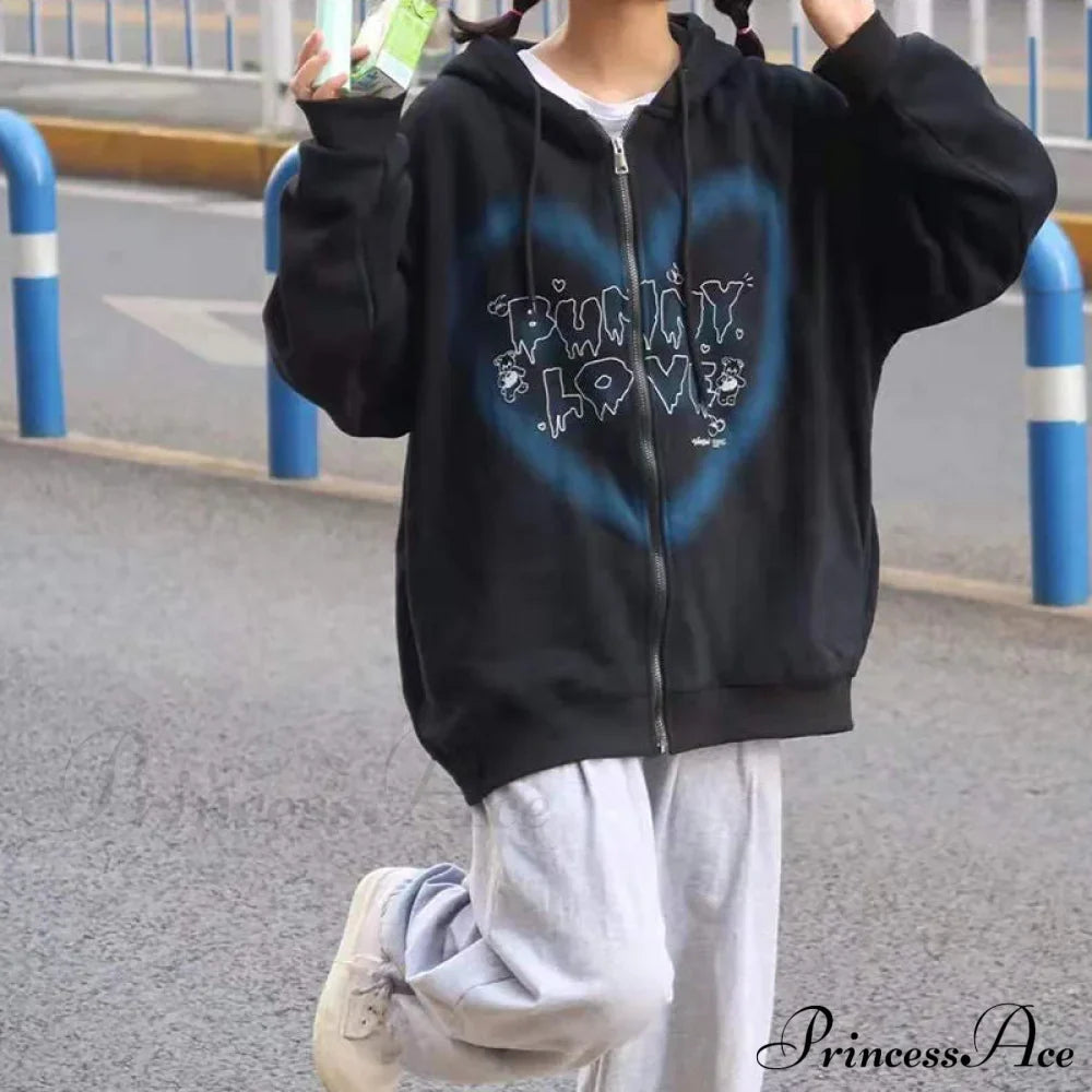 Y2K Butterfly Print Hoodies