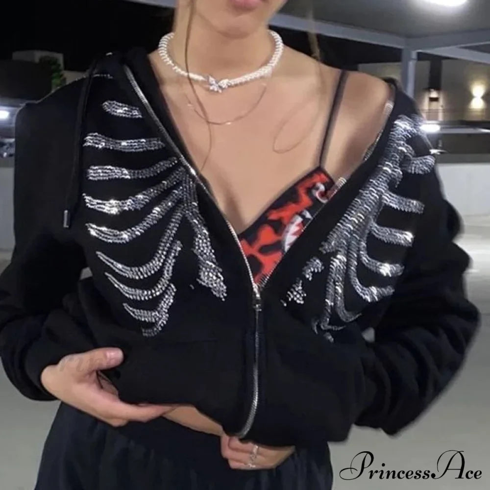 Y2K Butterfly Print Hoodies