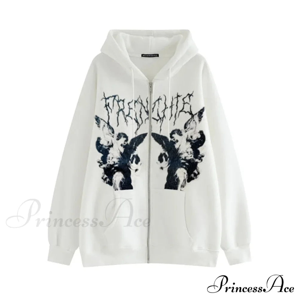 Y2K Butterfly Print Hoodies