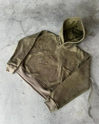 Y2K Mysterious Embroidery Hoodie
