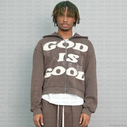 Y2K Mysterious Letter Embroidery Hoodie