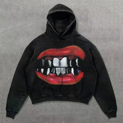 Y2K Mysterious Rap Urban Hoodie