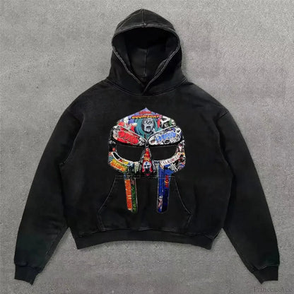 Y2K Mysterious Rap Urban Hoodie