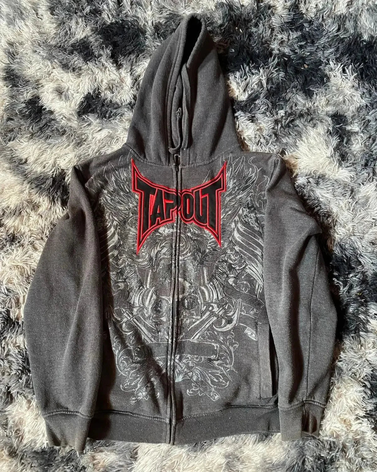 Y2K Mysterious Visual Zipper Hoodie