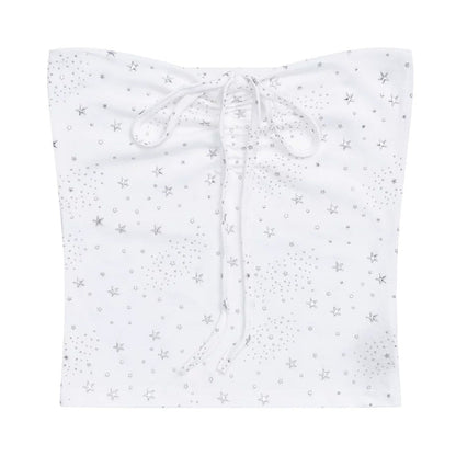 Y2K Aesthetic Cosmic Stars Tube Top