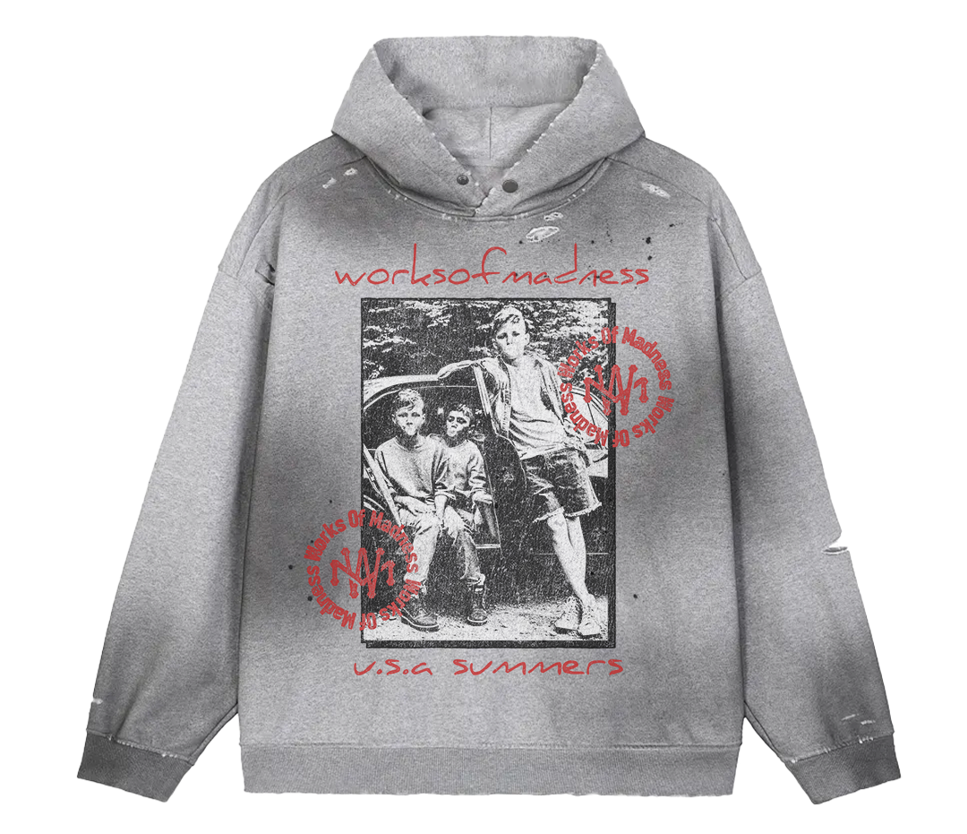 Mad Summers Faded Distress Hoodie